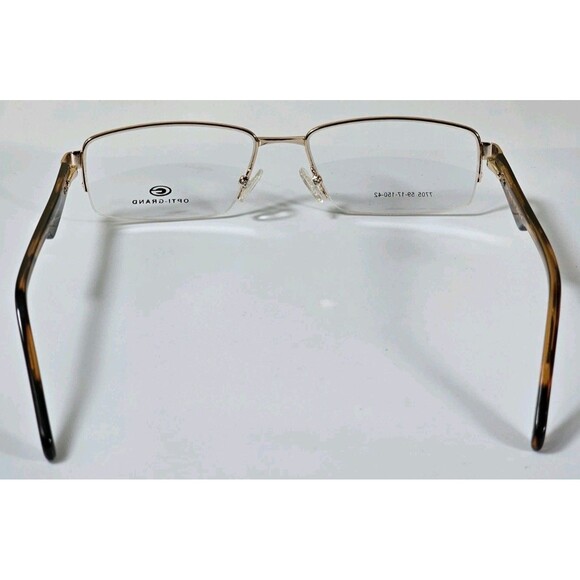 OPTI-GRAND WOMEN'S EYEGLASSES Frames 7703 59-17 150 S Gold New Demo Lenses - Picture 4 of 14
